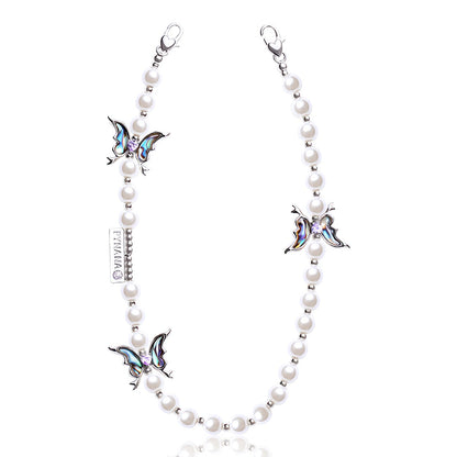 PYNANA Jewelry Aesthetics & Handcraft Multifunctional Chain Phone Charm Beads Strap Pearl Lanyard