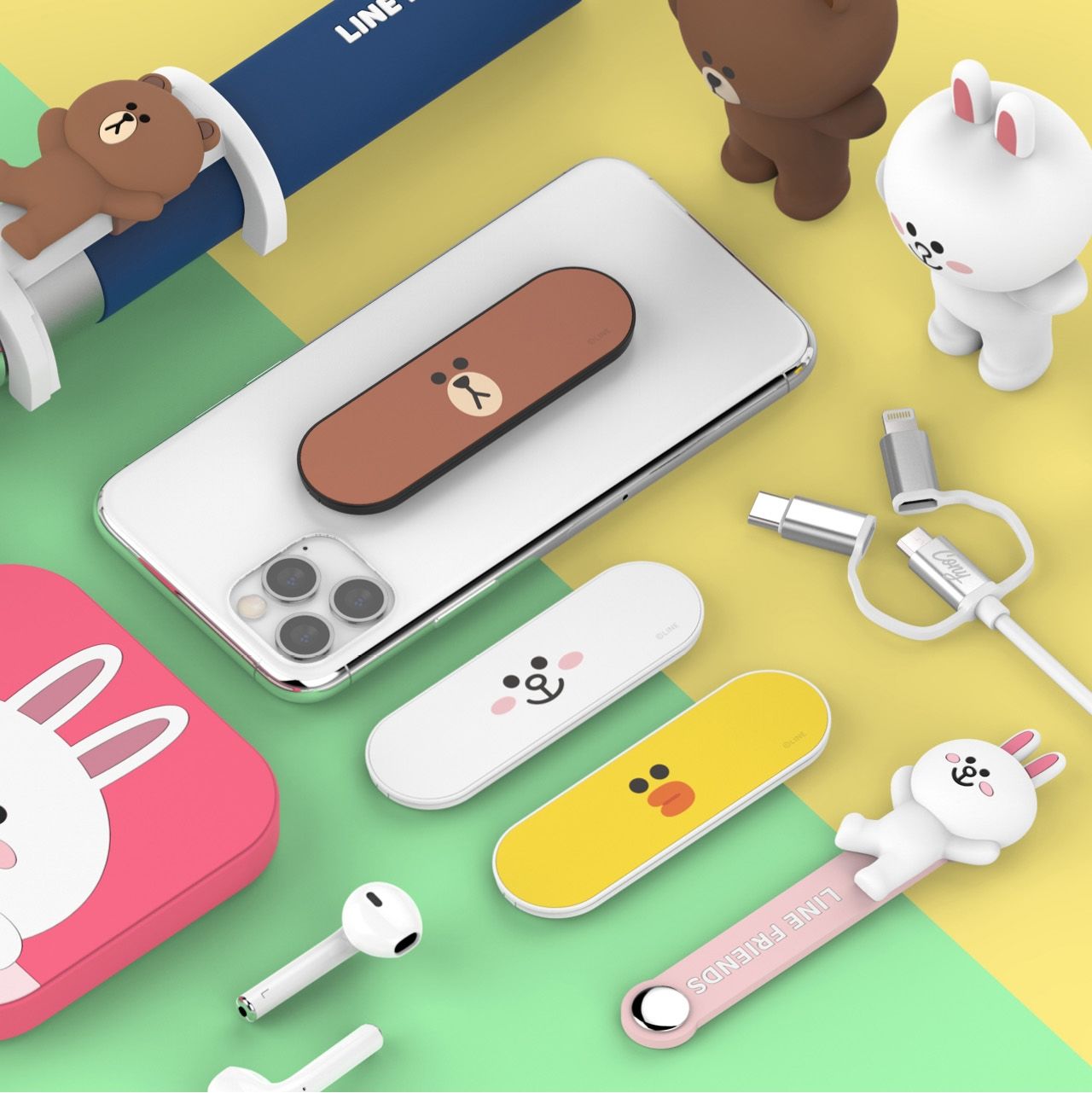 Line Friends Holder Stick Phone Grip Stand