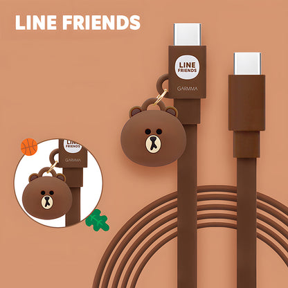 GARMMA Line Friends MFI 1.2M Doll Dangler PD Cable