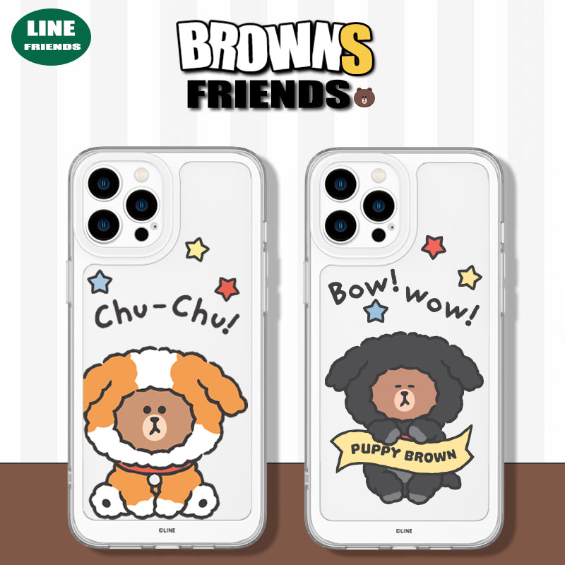 Line Friends Clear Shockproof Air Cushion Back Case Cover