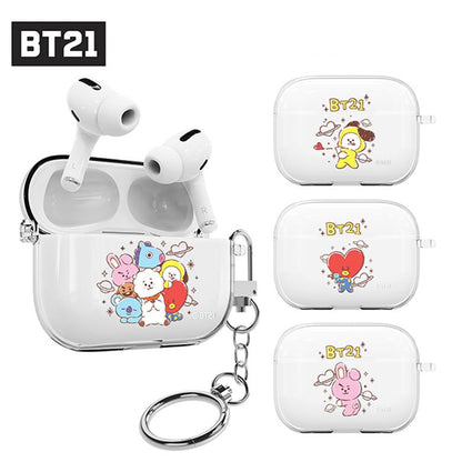 BT21 Basic Sketch Clear Slim Apple AirPods Case Cover