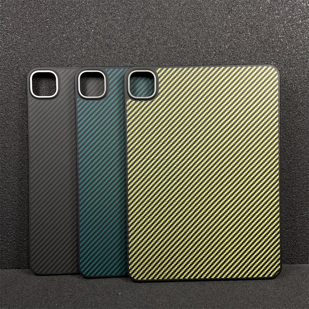 Oatsbasf Military-Grade Drop Protection Hybrid Carbon Fiber Case for Apple iPad