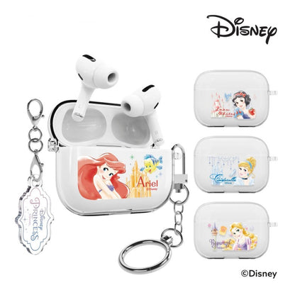 Disney Princess Castle Clear Slim Apple AirPods Case Cover