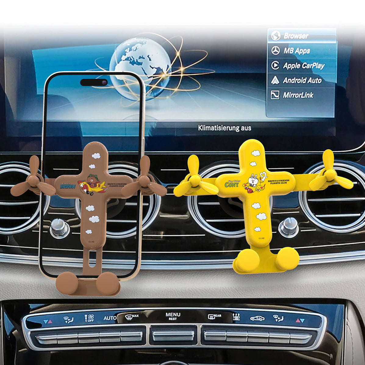 Line Friends Ride Car Gravity Bracket Phone Holder