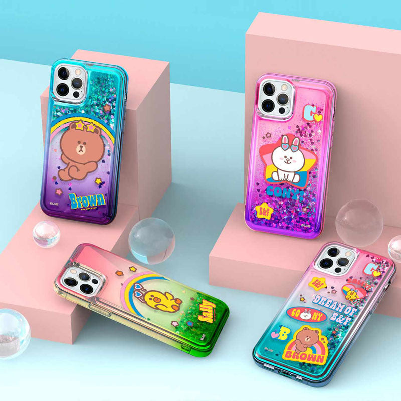 Line Friends Beach Bling Aqua Case Cover