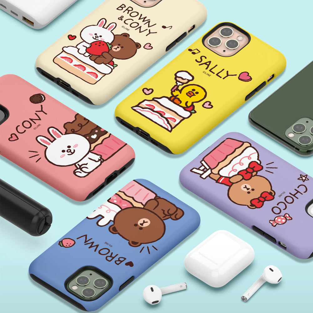 Line Friends Petit Sweets Dual Layer TPU+PC Shockproof Guard Up Combo Case Cover