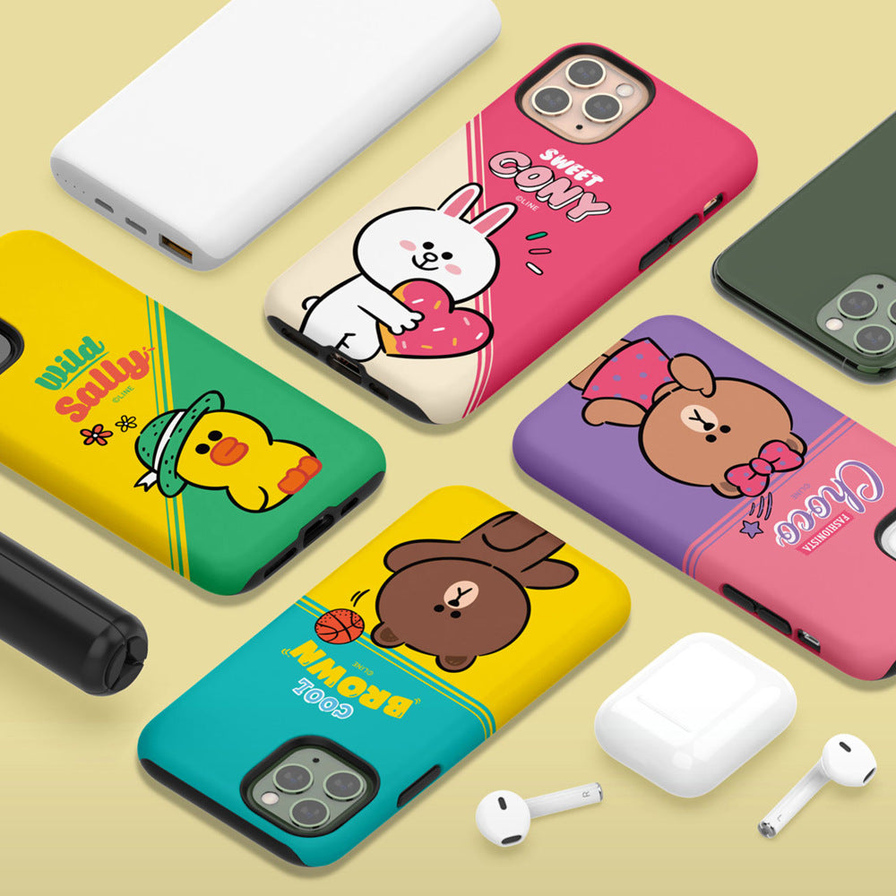 Line Friends Play Dual Layer TPU+PC Shockproof Guard Up Combo Case Cover