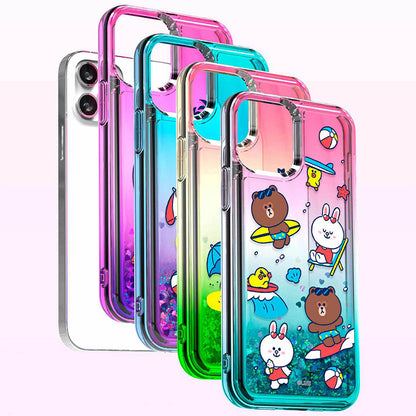 Line Friends Beach Bling Aqua Case Cover