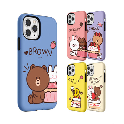 Line Friends Petit Sweets Dual Layer TPU+PC Shockproof Guard Up Combo Case Cover