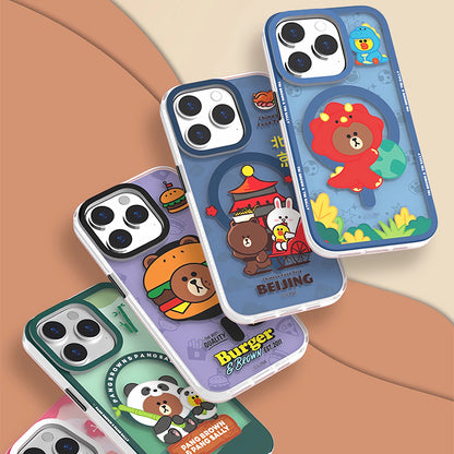 Line Friends Brown MagSafe Anti-Scratch Back Shockproof Cover Case