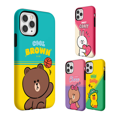 Line Friends Play Dual Layer TPU+PC Shockproof Guard Up Combo Case Cover