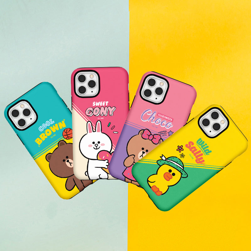 Line Friends Play Dual Layer TPU+PC Shockproof Guard Up Combo Case Cover