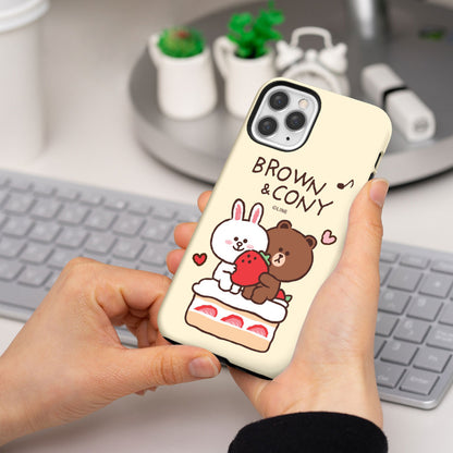 Line Friends Petit Sweets Dual Layer TPU+PC Shockproof Guard Up Combo Case Cover