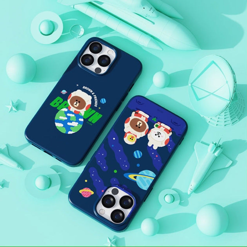 Line Friends Liquid Silicone Soft Color Jelly Back Case Cover