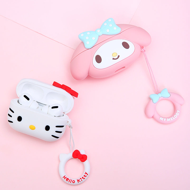 UKA My Melody Apple AirPods Pro Silicone Case Cover with Ring Strap