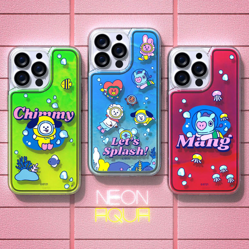 BT21 Let's Splash Neon Aqua Case Cover