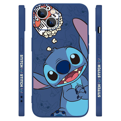 UKA Disney Stitch Side Print Liquid Silicone Case Cover