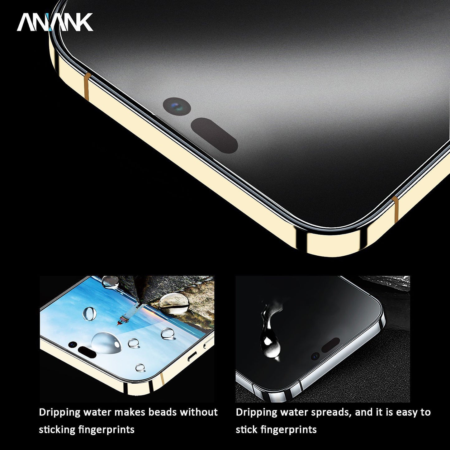 ANANK 9H Hardness Full Coverage Tempered Glass Screen Protector Film