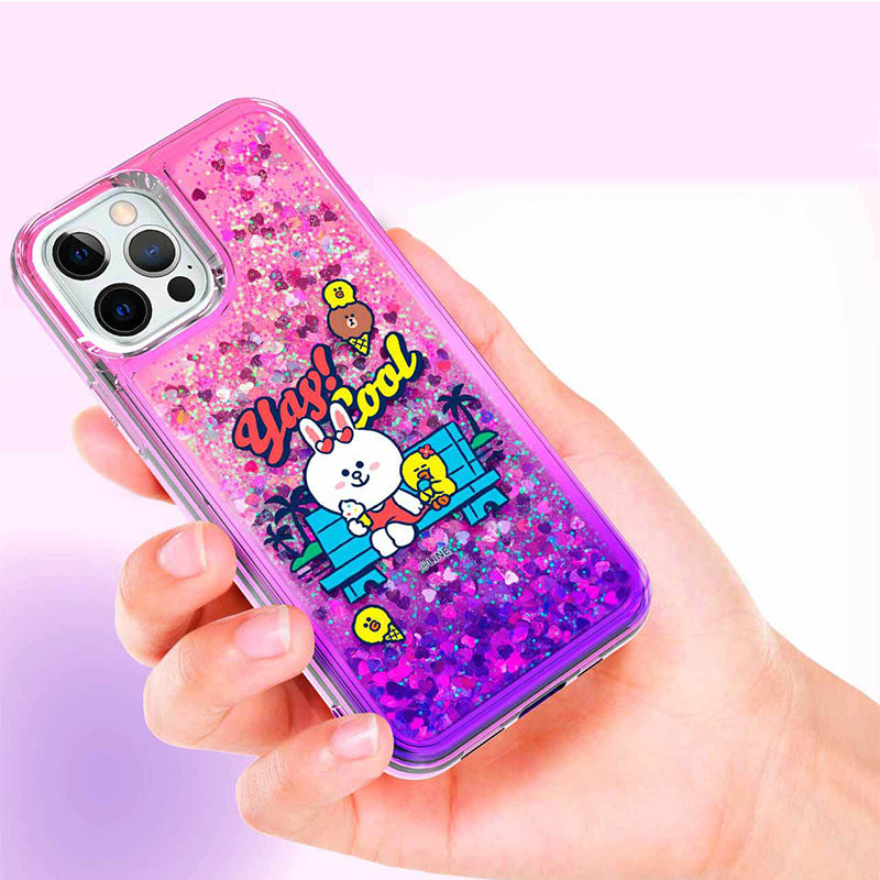 Line Friends Beach Bling Aqua Case Cover