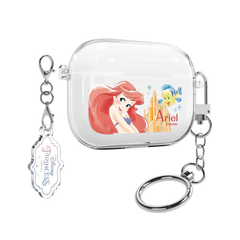 Disney Princess Castle Clear Slim Apple AirPods Case Cover