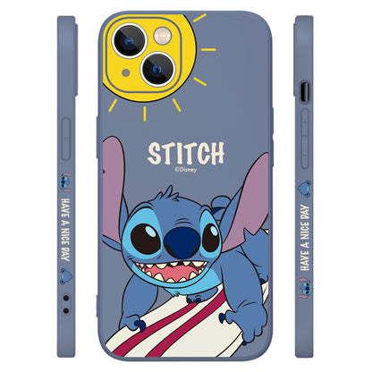 UKA Disney Stitch Side Print Liquid Silicone Case Cover