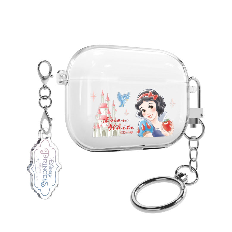 Disney Princess Castle Clear Slim Apple AirPods Case Cover