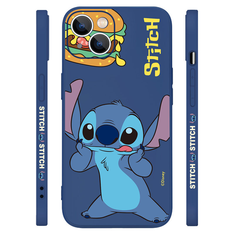 UKA Disney Stitch Side Print Liquid Silicone Case Cover