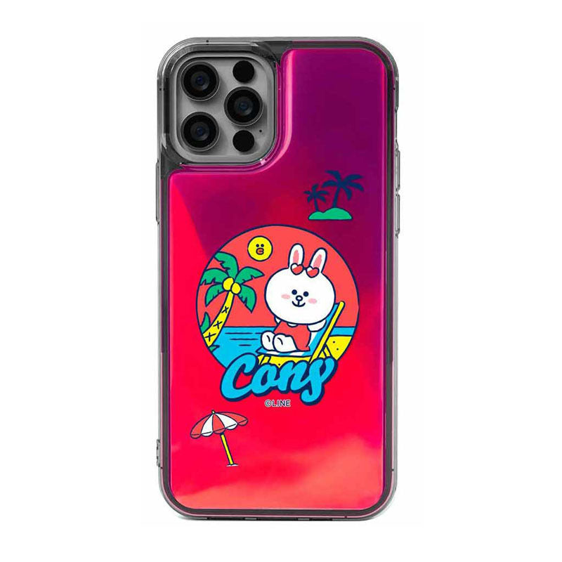 Line Friends Beach Neon Aqua Case Cover