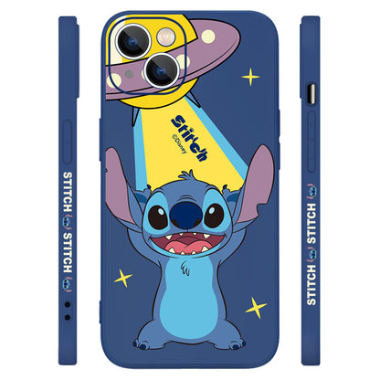 UKA Disney Stitch Side Print Liquid Silicone Case Cover