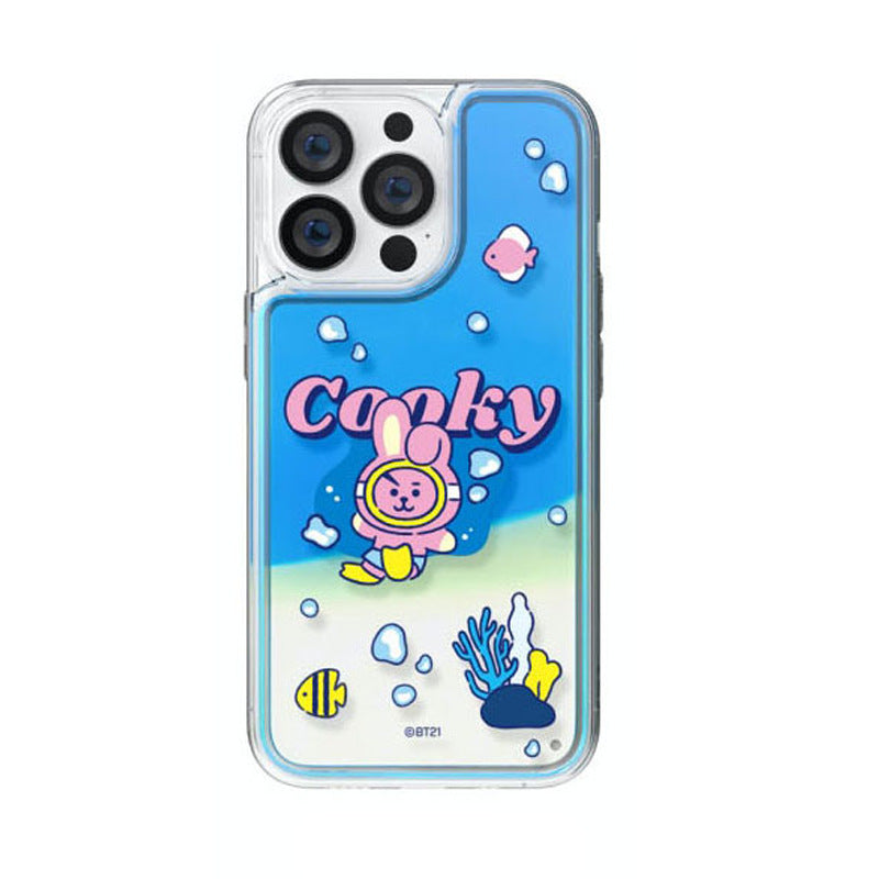 BT21 Let's Splash Neon Aqua Case Cover