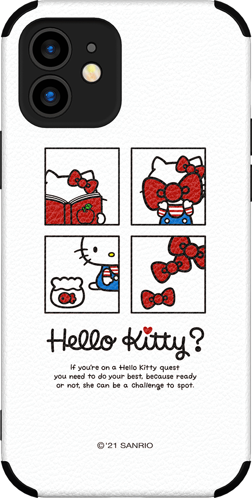 UKA Hello Kitty Magic Square Shockproof TPU+Leather Back Case Cover