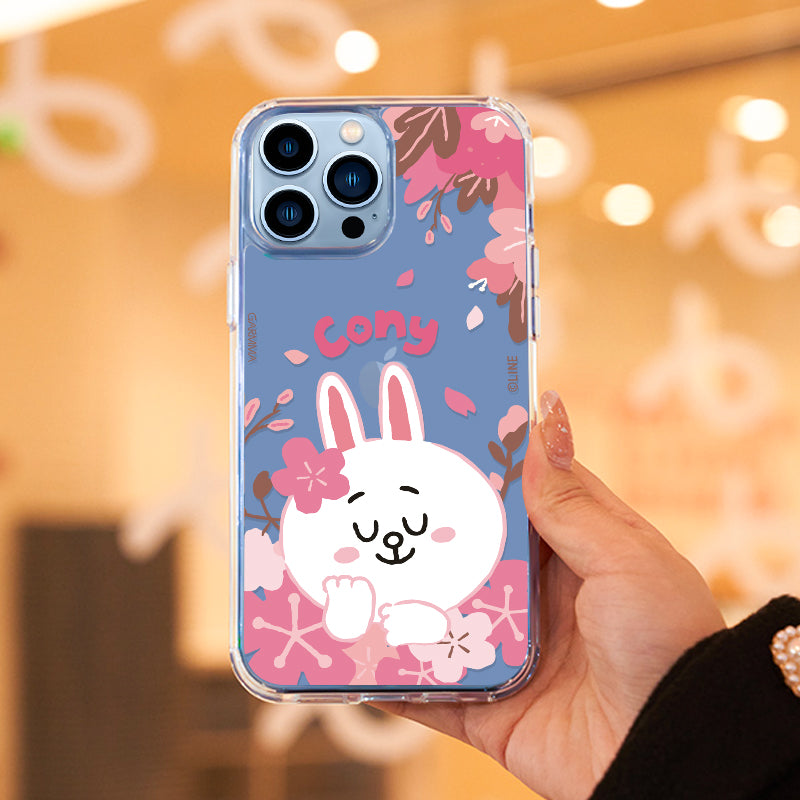 GARMMA Line Friends Sakura Air Cushion TPU+PC Back Case Cover