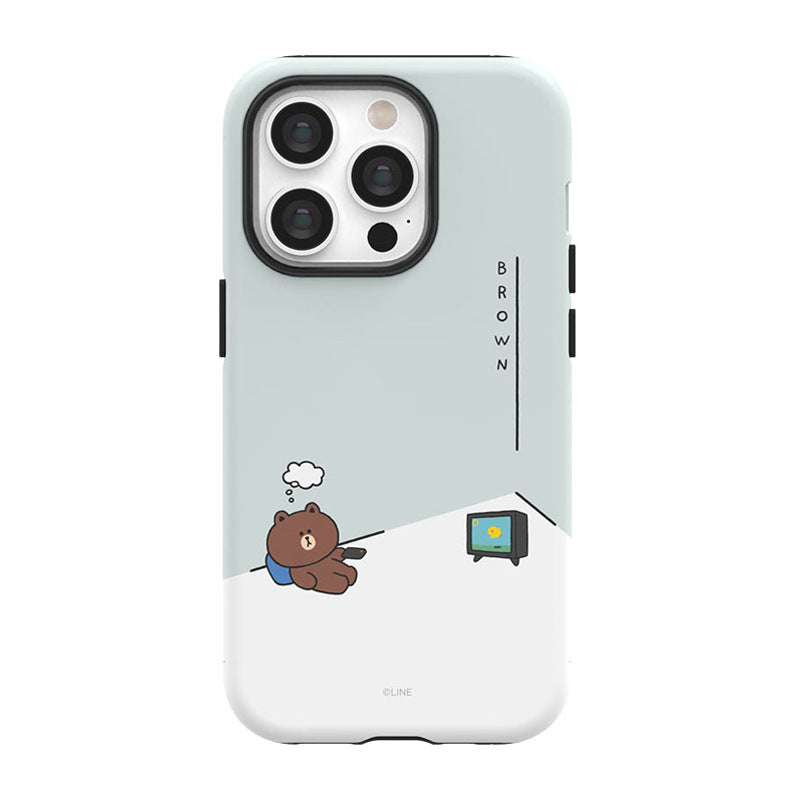 Line Friends Piece of Peace Dual Layer TPU+PC Shockproof Guard Up Combo Case Cover