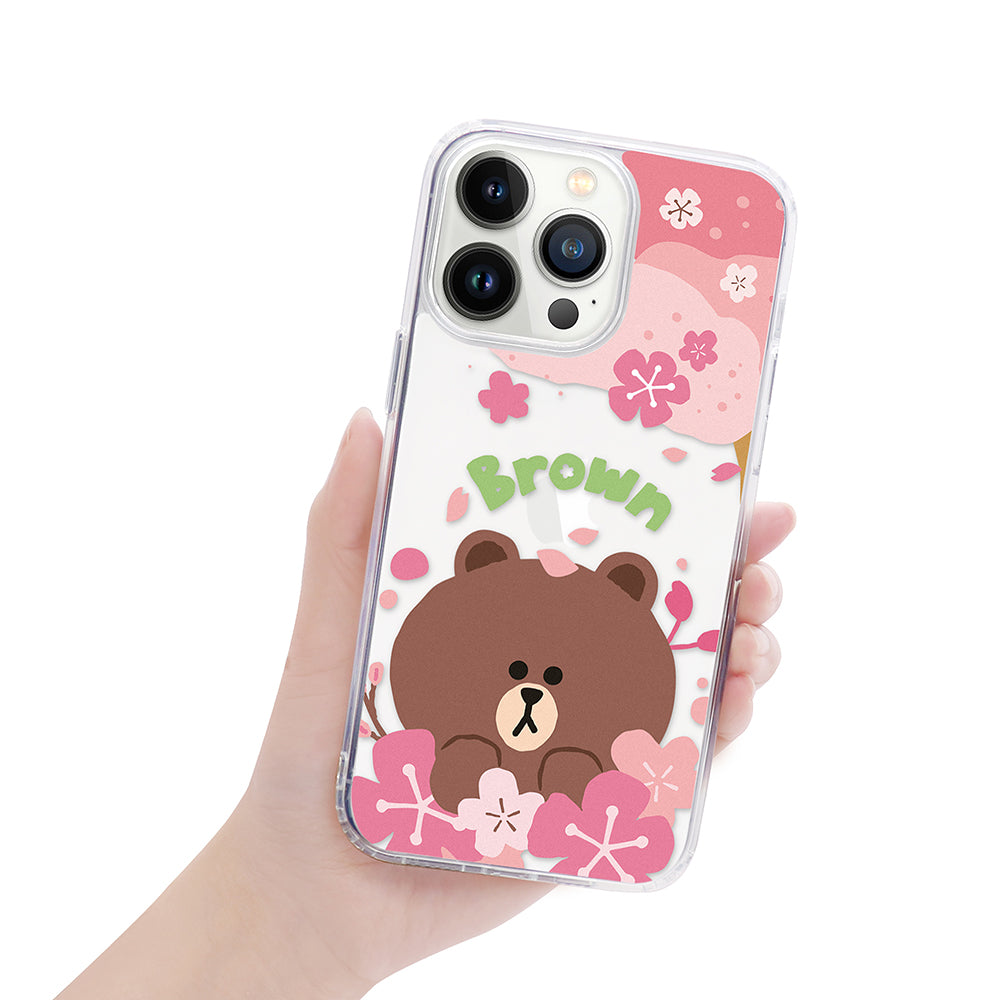 GARMMA Line Friends Sakura Air Cushion TPU+PC Back Case Cover