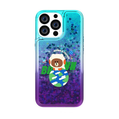 Line Friends Space Bling Aqua Case Cover