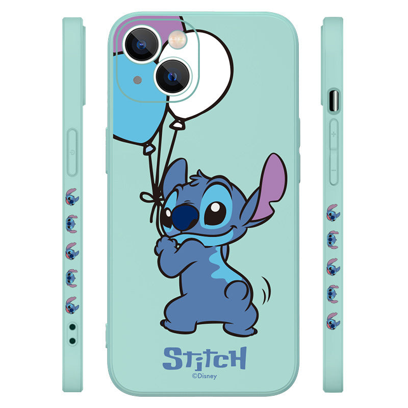 UKA Disney Stitch Side Print Liquid Silicone Case Cover