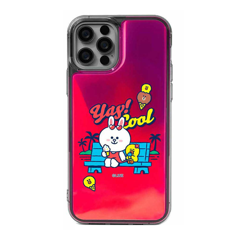 Line Friends Beach Neon Aqua Case Cover