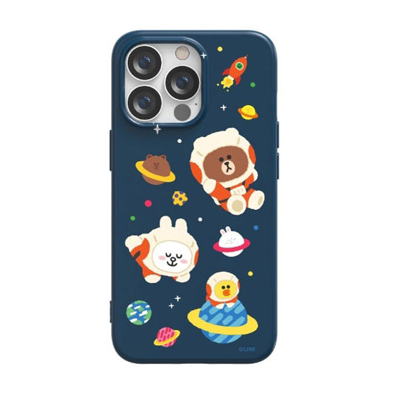 Line Friends Liquid Silicone Soft Color Jelly Back Case Cover