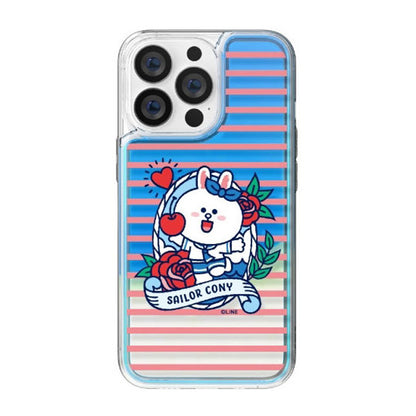 Line Friends Let's Set Sail Neon Aqua Case Cover