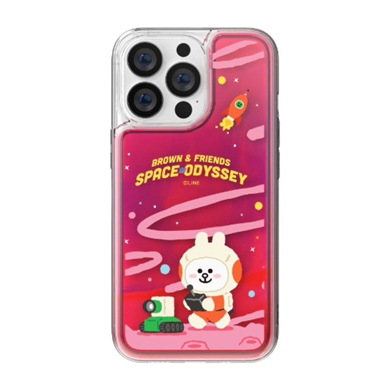 Line Friends Space Neon Aqua Case Cover