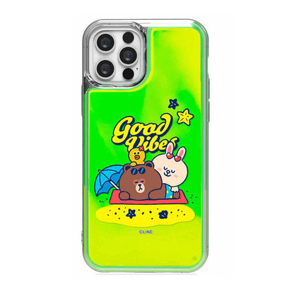 Line Friends Beach Neon Aqua Case Cover