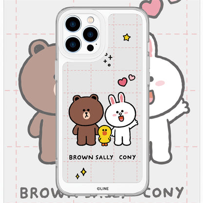 Line Friends Clear Shockproof Air Cushion Back Case Cover