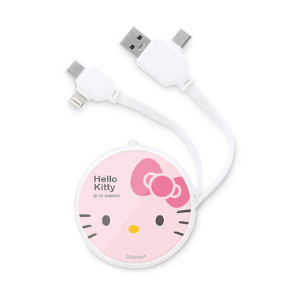 GARMMA Sanrio Characters PD Fast Charge Lightning+Type-C Extracted Extension Cable