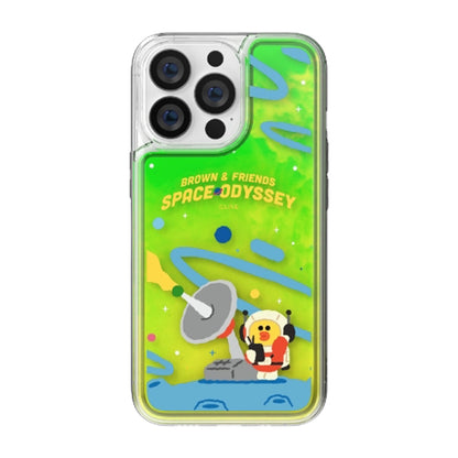 Line Friends Space Neon Aqua Case Cover