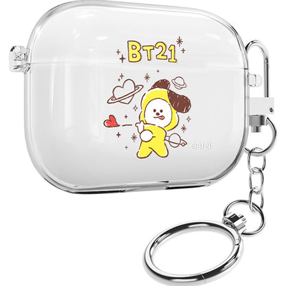 BT21 Basic Sketch Clear Slim Apple AirPods Case Cover