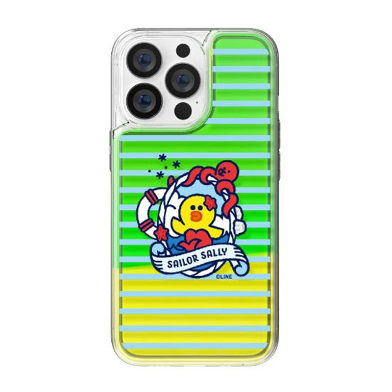 Line Friends Let's Set Sail Neon Aqua Case Cover