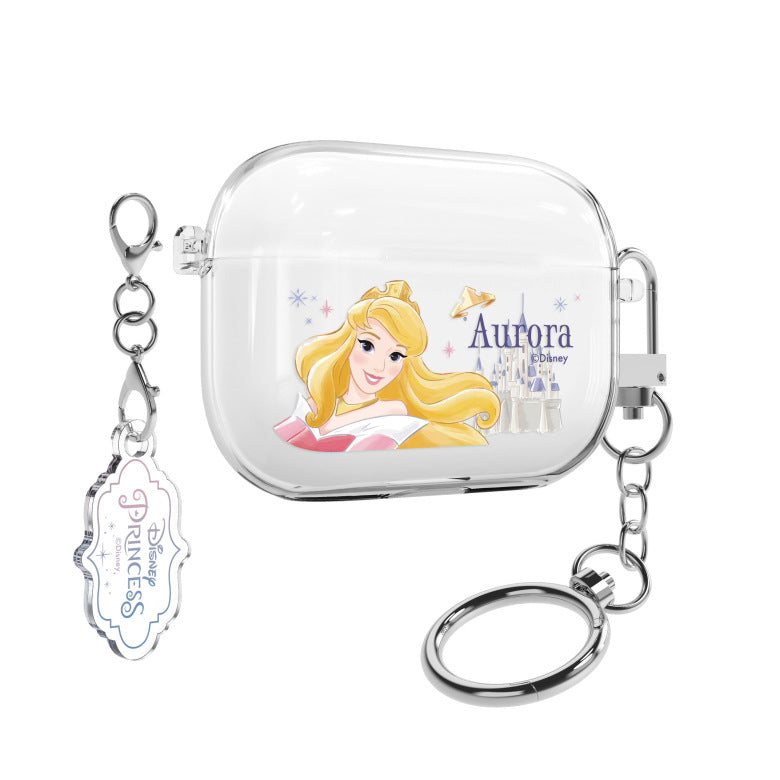 Disney Princess Castle Clear Slim Apple AirPods Case Cover