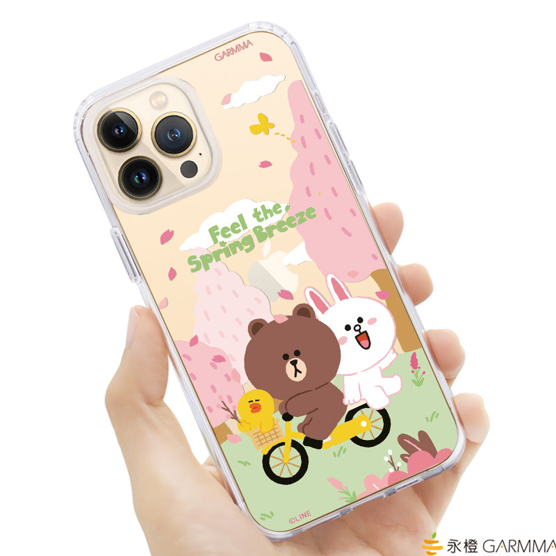 GARMMA Line Friends Sakura Air Cushion TPU+PC Back Case Cover