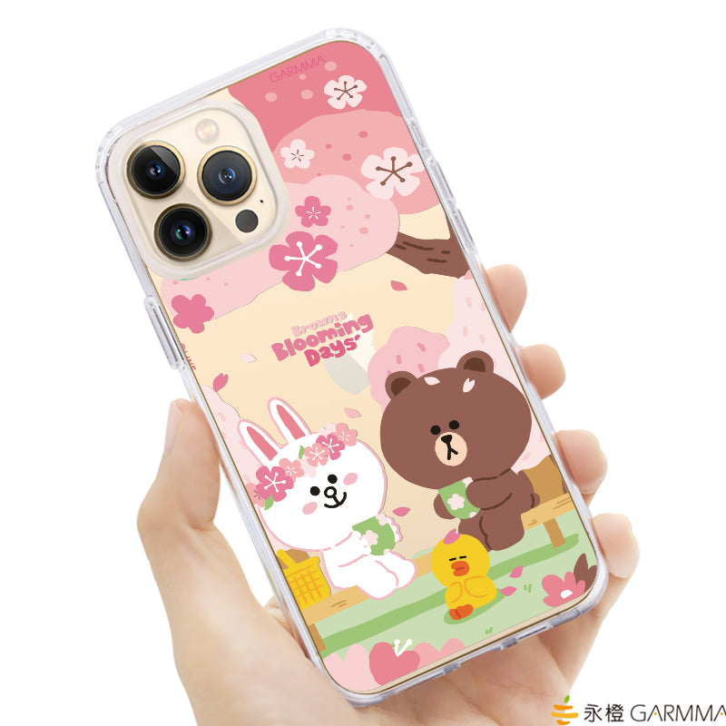 GARMMA Line Friends Sakura Air Cushion TPU+PC Back Case Cover