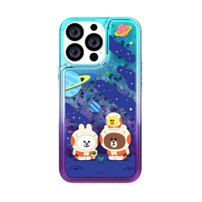 Line Friends Space Bling Aqua Case Cover